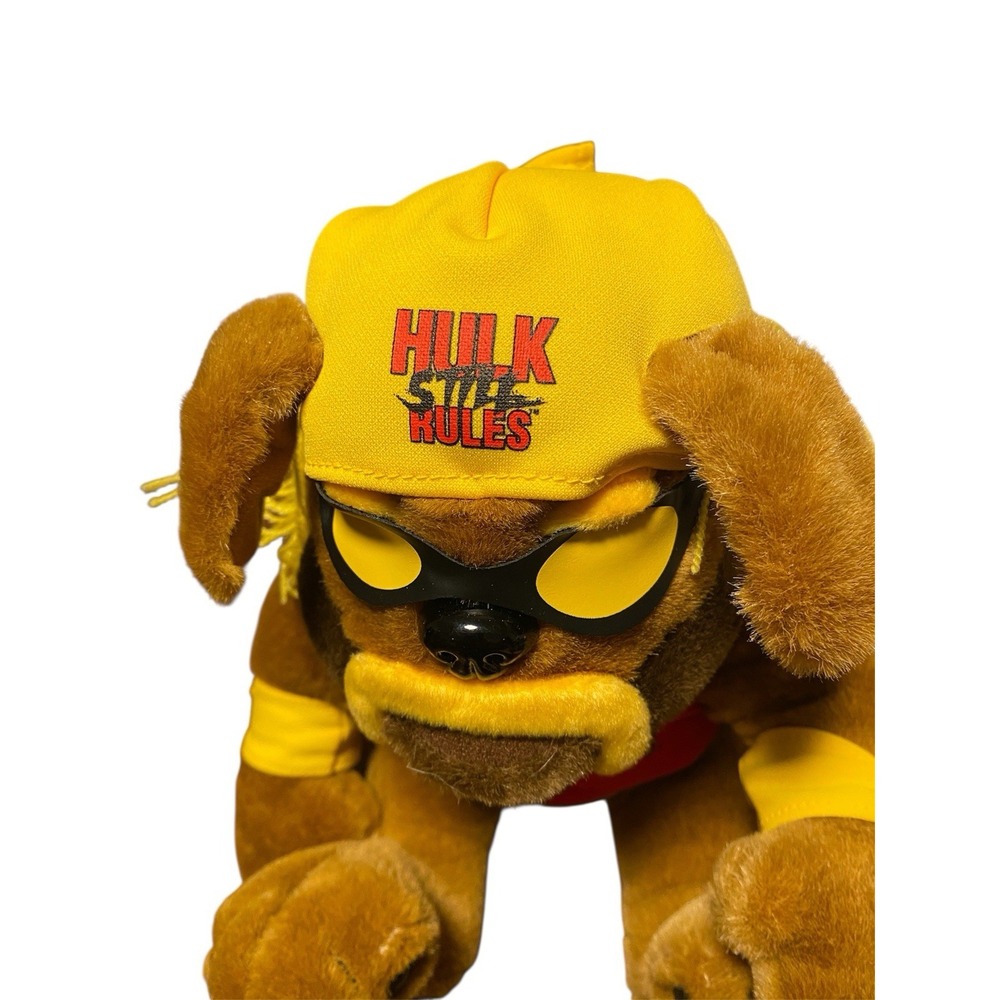 WWE WWF RARE HULK HOGAN PLUSH BULLDOG 2002 Hulk Still Rules Hulkamania - Picture 5 of 6